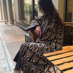 Ramadan velvet kimono