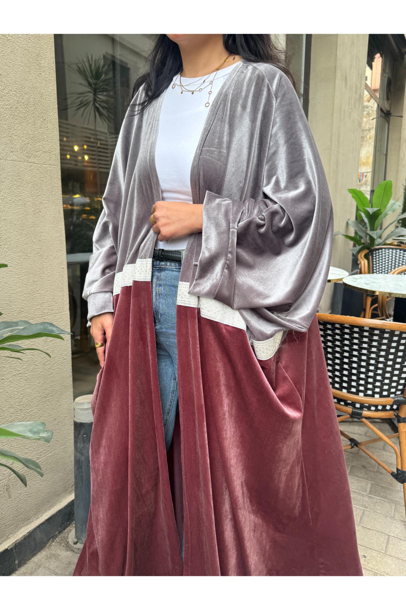 IMG_2123 Dusky rose kaftan - Image 1